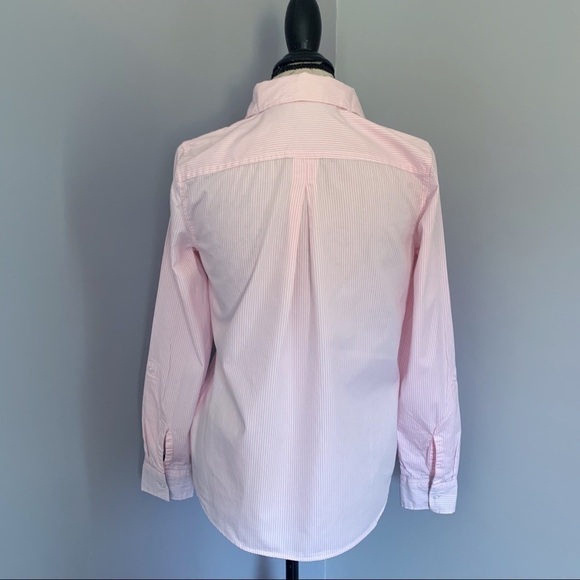 TOMMY HILFIGER Pink and White Striped Button Up - Picture 4 of 7
